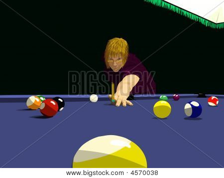 Eightball z strzelanka w okularach