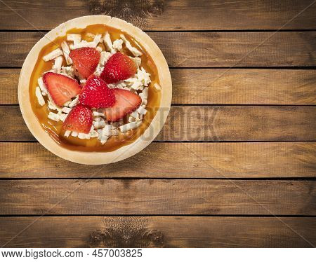 Wafers With Sweet And Chopped Fruit - Traditional Colombian Dessert
