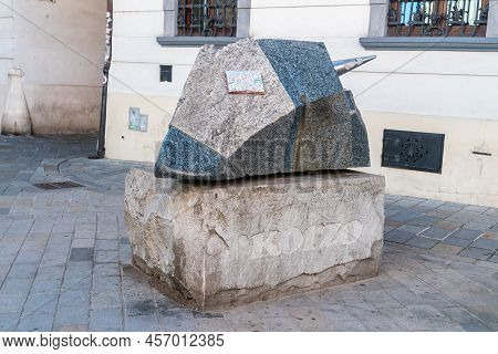 Bratislava, Slovakia - May 31, 2022: Stone Korzo In Old Town Of Bratislava.