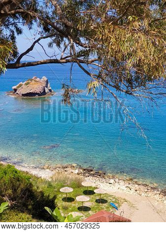 Beautiful Bay At Akamas Peninsula In Cyprus Near The Aphrodite Baths