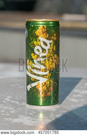 Bratislava, Slovakia - May 31, 2022: Can Of Vinea Soft Drink.