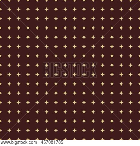 Seamless Geometric Pattern. Modern Ornament With Giolden Stars. Geometric Abstract Pattern