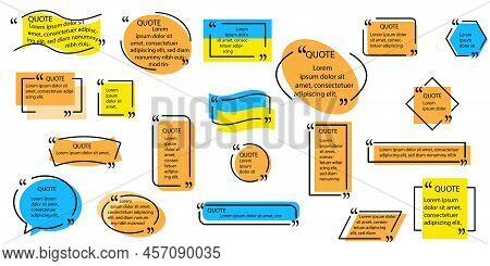 Modern Frames Quotes. Modern Cartoon Template. Dialog, Chat Speech Bubble. Vector Illustration. Stoc
