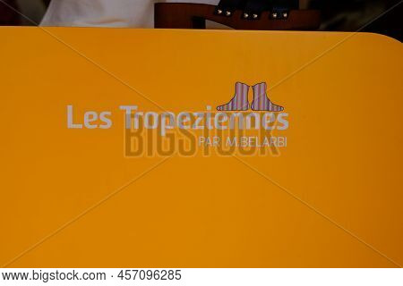 Saint-tropez , Paca  France - 06 15 2022 : Les Tropeziennes Shop Logo And Sign Front Of Clothing And