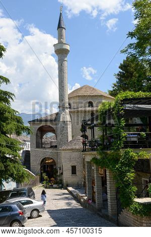 View At The Town Of Gjirokastra On Albania