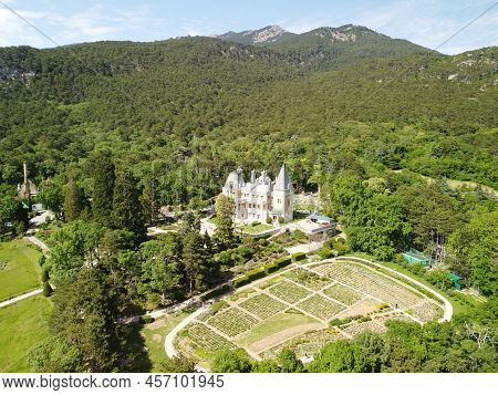 Massandra Palace Of Emperor Alexander Iii Is Located In The Upper Massandra On The Southern Coast Of
