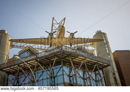View On The Entrance Of The The Deutsches Technikmuseum (german Museum Of Technology) In Berlin
