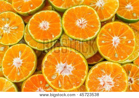 Orange Scheiben.