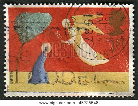 UK - CIRCA 1996: Eine Briefmarke gedruckt in UK zeigt Bild von der Verkündigung, ca. 1996.