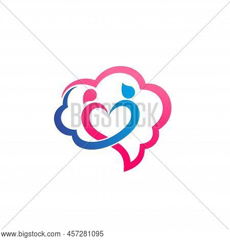 Smart Love Logo With Couple Concept, Smart Love Logo