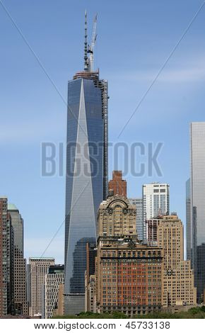 NEW YORK - 17 maggio: La Freedom Tower è mostrato su 17 maggio 2013 a New York.
