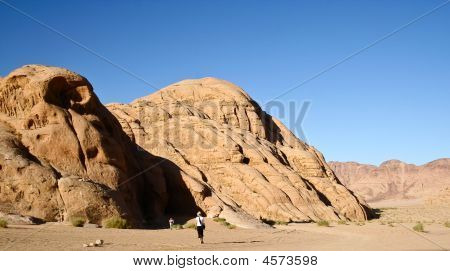 Turistas en el desierto