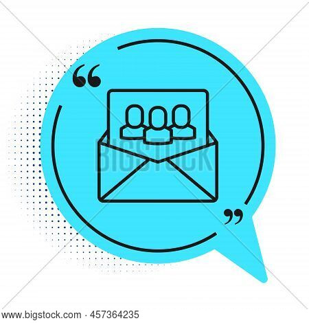 Black Line Project Team Base Icon Isolated On White Background. Business Analysis And Planning, Cons