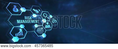 Internet, Business, Technology And Network Concept. Risk Management And Assessment For Business Inve