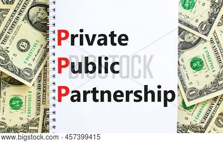 Ppp Private Public Partnership Symbol. Concept Words Ppp Private Public Partnership On White Note On