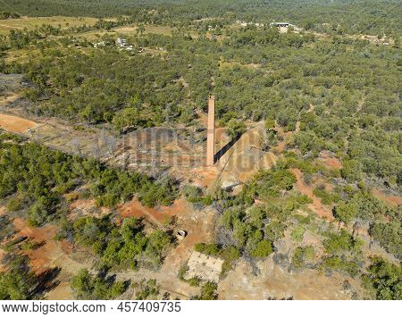 Copperfield Chimney Restored As A Tourist Attraction. All That Is Left Of The Copperfield Copper Min