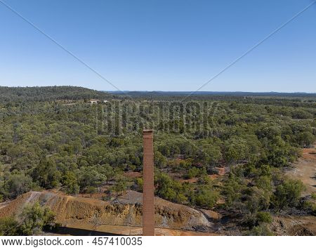 Copperfield Chimney Restored As A Tourist Attraction. All That Is Left Of The Copperfield Copper Min
