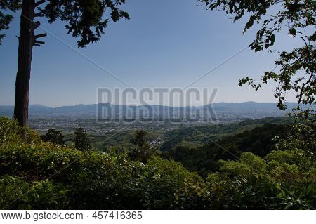 Kyoto City View From Yoshimine-dera Temple.  Kyoto Japan