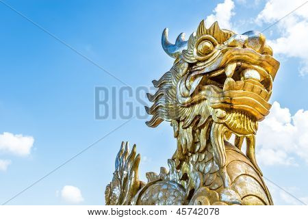 Dragon Statue In Vietnam As Symbol And Myth.