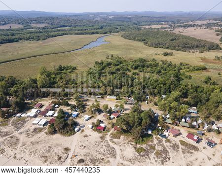 Amazing Aerial View Of South Beach Of Town Of Kiten, Burgas Region, Bulgaria