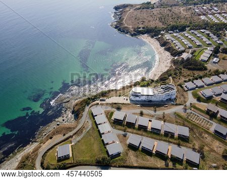 Amazing Aerial View Of South Beach Of Town Of Kiten, Burgas Region, Bulgaria