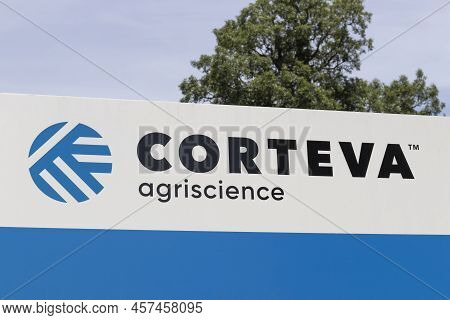 Tipton - Circa July 2022: Corteva Agriscience Seed Production And Quality Facility. Along With Pione