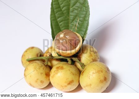 Baccaurea Motleyana With Leaf For Eat