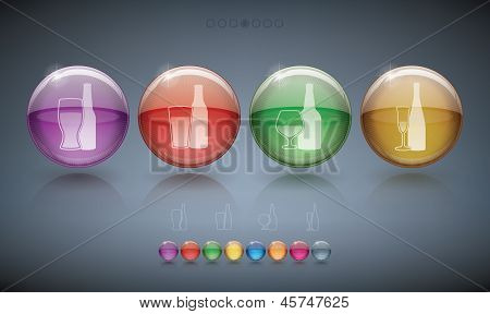 Vasos de alcohol