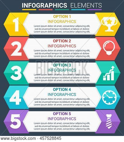 Infographics Element Design The Number Top Five(multiple Values)