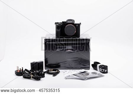 Bangkok, Thailand - 9 Jun 2022, The Sony A7 Iv Is The Fourth Generation Of The Company's Core A7 Ful