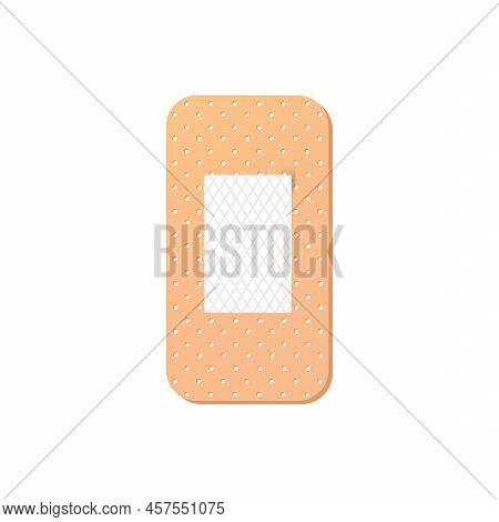 Medical Plaster In Cartoon Style. Illustration Of Medical Plaster, Elastic Bandage Patches Of Differ