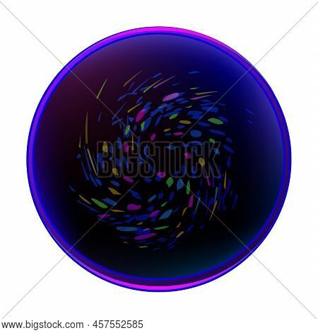 Fortune Telling Balls In Cartoon Style For Poster. Magic Ball Illustration. Energy Mysterious Globe,