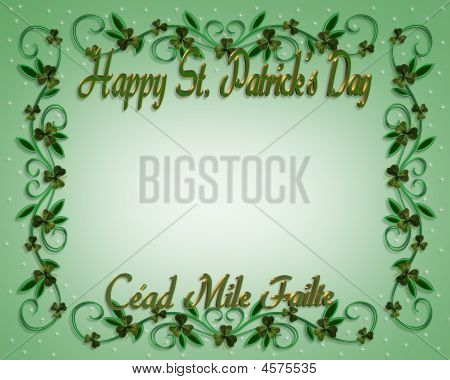 St. Patrick's Day határ lóherét