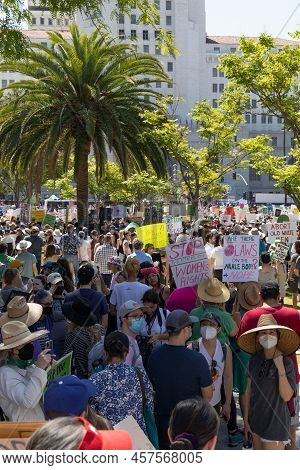 Los Angeles, Ca - May 18 2022:  Bans Off Our Bodies Abortion Rights Rally
