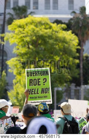 Los Angeles, Ca - May 18 2022:  Bans Off Our Bodies Abortion Rights Rally
