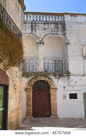 Palazzo lamarina. Ceglie Messapica. Puglia. Italia.