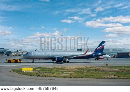 Moscow, Russia - July 08, 2022: Sheremetyevo International Airport Is The Busiest Airport In Russia.
