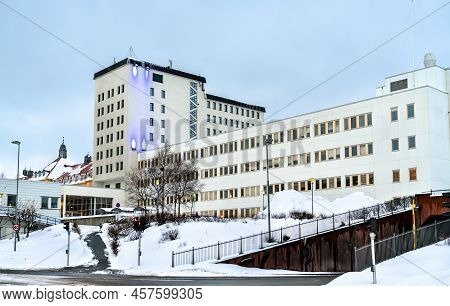 Troms County Administration In Tromso, North Norway, In Winter