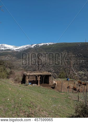 View Of The Area Of The Town Of Trevelez, In The Sierra Nevada Of Andalusia, Spain