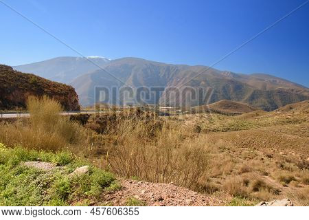 View Of The Area Of The Town Of Canar, In The Sierra Nevada Of Andalusia, Spain