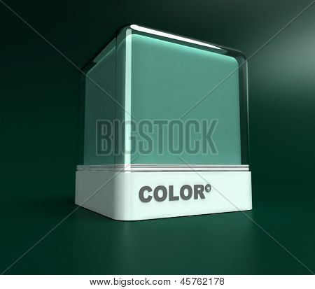 Design block in a green color