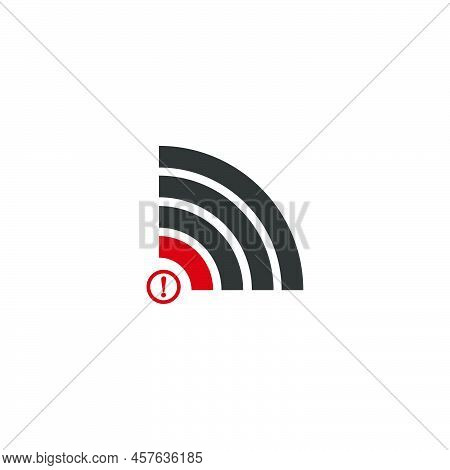 Signal Disconected, Signal Cut Off Icon Template