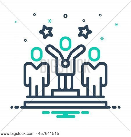 Mix Icon For Proud Highbrow Haughty Appreciative Honor Pride Event Rank Category Winner