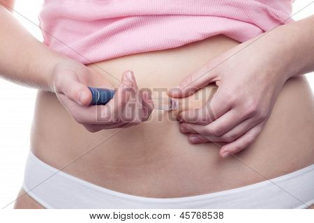 Inyección de insulina