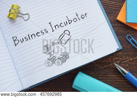 Business Incubator Is Shown Using A Text