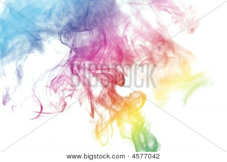 彩虹色烟雾