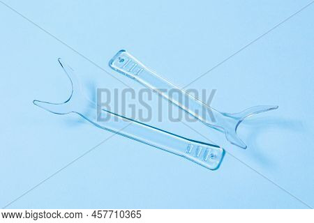 Set Of Several Retractor Dental Lip Retractor Access To The Oral Cavity. Wide Mouth Opening For A De