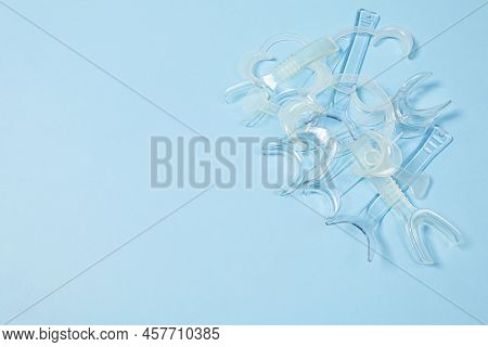 Set Of Several Retractor Dental Lip Retractor Access To The Oral Cavity. Wide Mouth Opening For A De