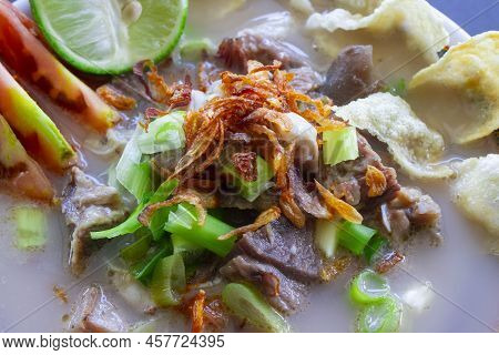 Sop Kaki Kambing A Traditional Food From Betawi, Jakarta Indonesia, Made From Mutton Or Lamb, Offal,