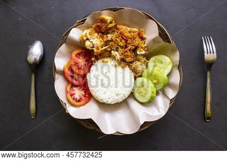 Ayam Geprek Or Chicken Crush Or Chicken Smashed Is Indonesian Food Made From Made Fried Chicken Poun